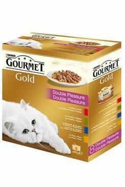 Gourmet Gold konz. kočka kousky duš.a gril. pack 8x85g