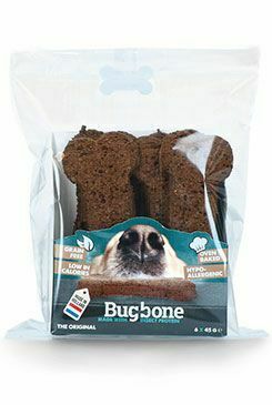 Pochoutka pes Bugbone Large kost s hmyzem 6x45g