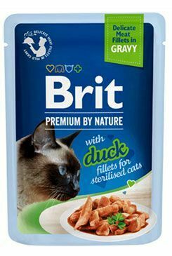 Brit Premium Cat D Fillets Gravy Duck Sterilised 85g