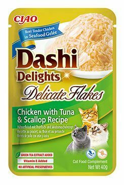 Churu Cat Dashi Delights Deli Flakes Chick&Tun&Scal 40g