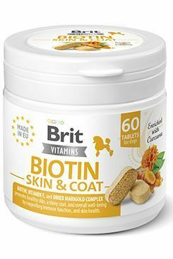 Brit Dog Vitamins Biotin Skin&Coat 120g (60tbl)