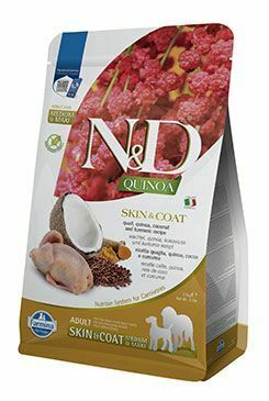 N&D Quinoa DOG Skin&Coat Quail Adult M/L 2,5kg