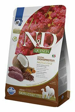 N&D Quinoa DOG Skin&Coat Venison Adult M/L 2,5kg