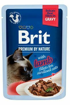 Brit Premium Cat D Fillets Gravy Lamb Sterilised 85g