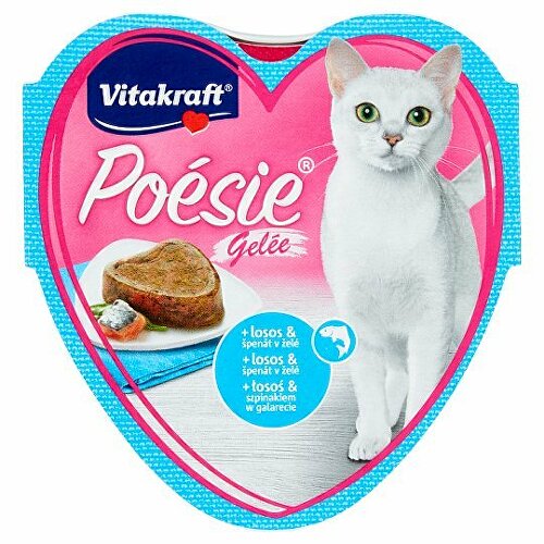 Vitakraft Cat Poésie Création želé losos a špenát 85g