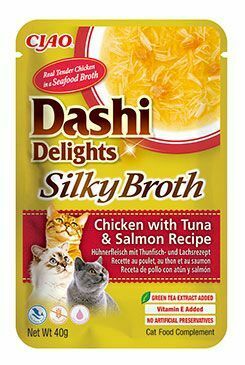 Churu Cat Dashi Delights Silky Broth Chick&Tun&Salm 40g